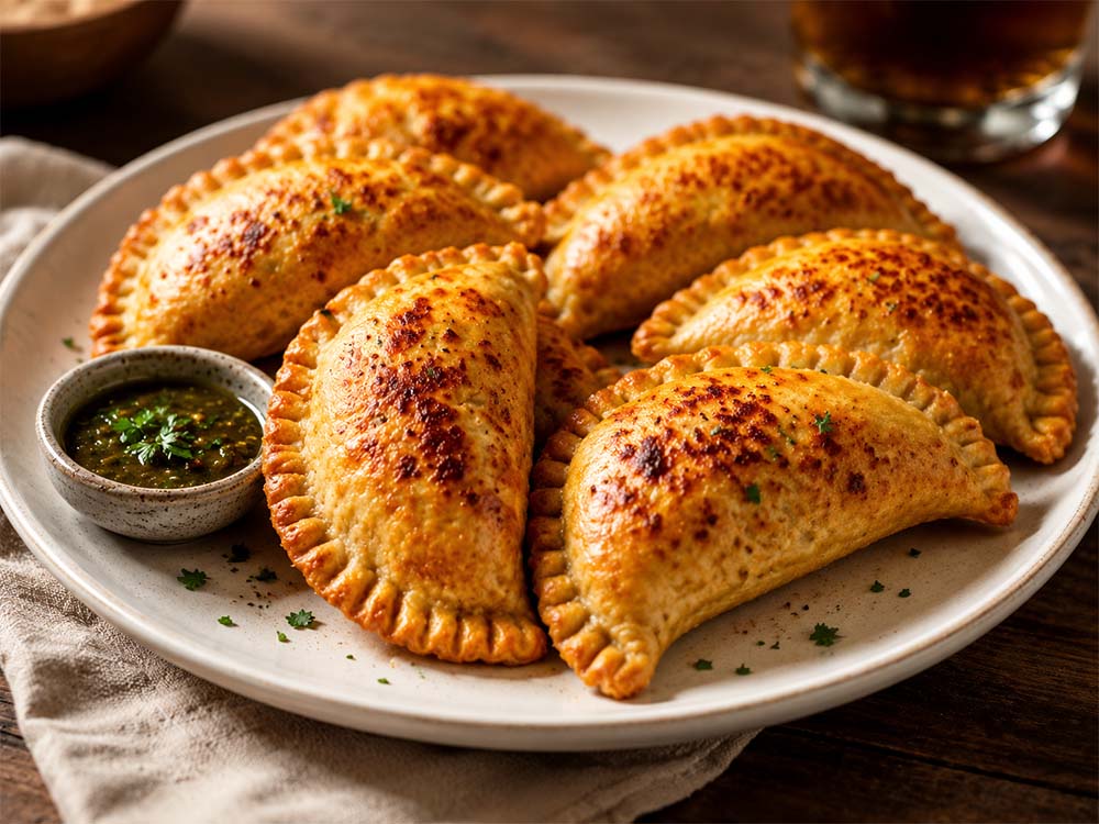 Beef empanadas with chimichurri